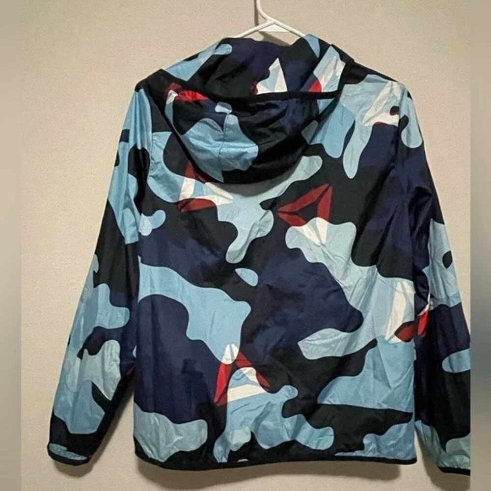 Reebok Big Boys Size 18 XXL Windbreaker Full Zip Hoodie Jacket